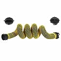 10FT RV Sewer Hose Extension, 24-Mil Heavy Duty TPE Material for Abrasion Resistance and Crush Protection, Camper RV Extension Hose with Pre-Attached Bayonet Fittings, Yellow