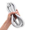 10ft Silicone Rv Shower Head Hose Extra Long Silver