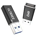[10Gbps 2 Pack] USB C Female to USB A Male Adapter - USB 3.2 Converter High Speed 10Gbps Data Transfer &amp; 60W Fast Charging, Compatible with Apple/iPhone/iPad