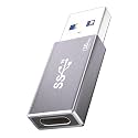 10Gbps Double Sided USB to USB C Adapter, Type C Female to USB 3.2 Male Adapter - 60W Fast Charging for iPhone Duo 18 17 16e 16 Pro Max, Laptop, Samsung Galaxy S26 Ultra, Car