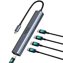 10Gbps USB-C Hub, 5-Port USB-C Splitter with 100W Power Delivery, Multiport Adapter for Laptops, USBC Hub for MacBook Pro/Air M2/M1, iPad, Dell, HP, Samsung