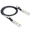 10Gtek 10G SFP+ to SFP+ DAC Cable, 0.5m(1.64 ft) Passive Direct Attach Copper Twinax Cable for Cisco SFP-H10GB-CU0.5M, Ubiquiti UniFi UC-DAC-SFP+, TP-Link TL-SM5220-0.5M, Fortinet and More