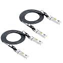 10Gtek 10GBase-CU 1.2-Meter (3.9ft) SFP+ to SFP+ DAC Cable, 2-Pack, Aluminum Case, Compatible with Cisco, Ubiquiti, Fortinet and More