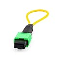 10Gtek 12-Core MPO Loopback Cable, OS2 Single-Mode 9/125um, Female APC Connector for QSFP+ Transceiver &amp; Network Testing