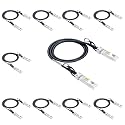 10Gtek for Cisco SFP-H10GB-CU1M, 10GBASE-CU Direct Attach Copper Cable, Twinax Cable, Passive, 1-Meter, Pack of 10