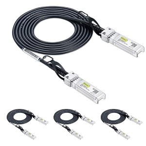 10gtek sfp dac twinax cable - 10gbase-cu passive direct attach copper sfp cable for cisco sfp-h10gb-cu25m ubiquiti unifi uc-dac-sfp meraki fortinet d