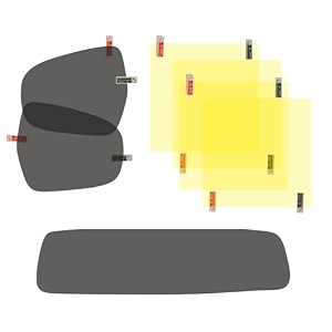 premium rearview film mirror guard  anti fog amp rainproof sticker for car  for marut nexa xl6 ertiga rumion pack of 7