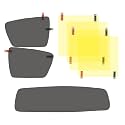 Waterproof Car Film Sticker | Mirror Rain Protection | Premium Rearview Film Mirror-Car Film Accessories | Durable Anti Fog &amp; Rainproof Sticker For Car | For Tata Altroz, Pack Of 7