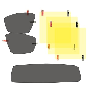car accessories - anti-fog film  durable rearview mirror film  rain guard  waterproof sticker for citroen basalt c3 ec3 amp c3 aircross