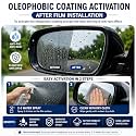 Car Accessories-Mirror Stickers For Car | Anti-Fog Film For Car | Rearview Film Mirror | Car Mirror Rain Guard | Car Waterproof Mirror Film | For Tata,Tiago,Tigor,Punch,Nexon,Curvv,Safari,Harrier