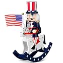 10in Christmas Nutcracker Wooden Nutcracker Figures, Patriotic Style