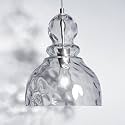 10in Modern Hammered Glass Pendant Light Smoked Grey Kitchen Island Lights