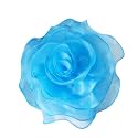 10inch Extra Large Flower Brooch Pin for Women Fashion Dainty Organza Satin Fabric Big Camellia Brooches Lapel Pins Wedding Dance Party Dress Accessories Exaggerated Jewelry Gift