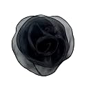 10inch Extra Large Flower Brooch Pin for Women Fashion Dainty Organza Satin Fabric Big Camellia Brooches Lapel Pins Wedding Dance Party Dress Accessories Exaggerated Jewelry Gift