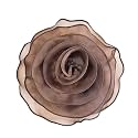 10inch Extra Large Flower Brooch Pin for Women Fashion Dainty Organza Satin Fabric Big Camellia Brooches Lapel Pins Wedding Dance Party Dress Accessories Exaggerated Jewelry Gift