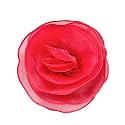 10inch Extra Large Flower Brooch Pin for Women Fashion Dainty Organza Satin Fabric Big Camellia Brooches Lapel Pins Wedding Dance Party Dress Accessories Exaggerated Jewelry Gift