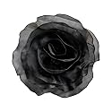 10inch Extra Large Flower Brooch Pin for Women Fashion Dainty Organza Satin Fabric Big Camellia Brooches Lapel Pins Wedding Dance Party Dress Accessories Exaggerated Jewelry Gift
