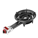 10KW Propane Gas Stove, Single Burner Cooking Cooker, with Cast Iron Pot Rack and Flameout Protection, High-Efficiency Cooktop Hob, for Home Use, RV Fry Outdoor(Ng,54x29x13.5cm) (Ng 60x14x34cm)