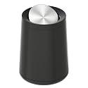 Small Bathroom Trash Can with Lid,2.6Gal Matte Black 丨Removable Inner Bucket