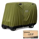 10L0L Golf Cart Cover Waterproof Dust Sunproof and Durable for 4 Passenger,Fits EZ GO, Club Car and Yamaha Golf Carts
