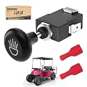 10L0L Universal Golf Cart Light Switch, Push Pull Headlight Switch Button 12V 15A On Off Light Switch for Yamaha, Club Car, EZGO Golf Cart