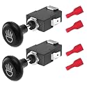 10L0L Universal Golf Cart Light Switch, Push Pull Headlight Switch Button 12V 15A On Off Light Switch for Yamaha, Club Car, EZGO Golf Cart