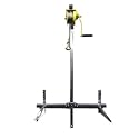 10M Galvanized Manual Winch Tool, Folding Self-Locking Crane for Air Conditioning, Outdoor Lifting Equipment, Heavy-Duty Cable Hoist, Perfect for Installation and Moving