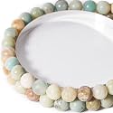 Natural Colorful Amazonite Round Beads 8mm 45Pcs for DIY Jewelry Making