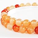 Natural Mix Red Agate Round Beads 10mm 35Pcs for DIY Jewelry Making