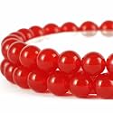 Red Chalcedony Round Beads 10mm 35Pcs for DIY Jewelry Making