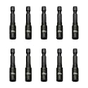TMAX 10p 5.5mm Impact Magnetic Nutsetter Hex Nut Driver 1/4" Shank, Cr-V
