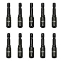 TMAX 10p 5mm Impact Magnetic Nutsetter Hex Nut Driver 1/4" Shank, Cr-V