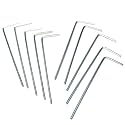 10pcs 0.035 Allen Wrench sets,0.035 inch Hex Key set,allen Door Key L Shaped hex wrench set with Long Arm-Silver