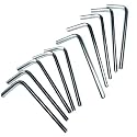 10pcs 1/8 Allen Wrench sets,1/8" Hex Key Wrench set,allen key Door Key L Shaped hex wrench set with Long Arm.