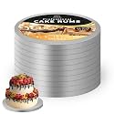 10pcs 12 inch Sliver Round Cake Boards 1/2" Thick Corrugated Sturdy Boards