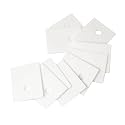 10pcs TO-220 Alumina Ceramic Sheet Ceramic Transistor Triac Thyristor Insulator Insulation Protection Mica 14x20x1mm, White
