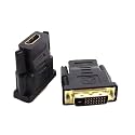 10pcs 24+1 DVI Male to Female HDMI-Compatible Converter Adapter Support 1080P for HDTV Projector Gold Plated
