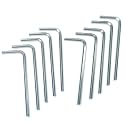 10pcs 3/32 Allen Wrench sets,3/32" Hex Key Wrench set,allen key Door Key L Shaped hex wrench set with Long Arm.