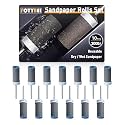 10Pcs 3000 Grit Sanding Drums Sandpaper Sticks Set for Dremel Rotary Tool with 1/8" Shank, Rotary Tool Accessories Suitable for Metal Rust Removal/Jade Polishing/Stone Grinding (3000 Grit)