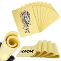 10Pcs 3mm Thick Blank Tattoo Practice Skin 8x6 inch Double Sides Fake Skin Sheets for Tattooing and Microblading Supplies for Beginners and Experienced Artists