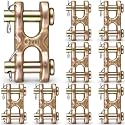 10Pcs 5/16'' Safety Chain Repair Link, G70, 3900lb Capacity, Gold
