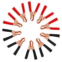 10 PCS 50A Insulated Alligator Clips for Car Battery Charging