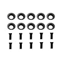 10Pcs 8.9mm Round Carbide Inserts, Indexable Replacement Cutters Inserts