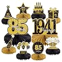 10PCS 85th Birthday Decorations Centerpieces for Table Decorations, 2026 Vintage 1941 Honeycomb Table Topper Back in 1941 Birthday Party Decoration for Men and Women (Gold &amp; Black, 85 Years)