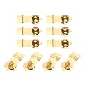 10Pcs Antique Box Latch Clasps Brass Jewelry Box Padlock Hasp Locked Wooden Wine Gift Box Handbag Buckle 27 * 19mm