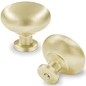 10pcs Brushed Brass Cabinet Knobs Pull Solid Zinc Kitchen Drawer Handles