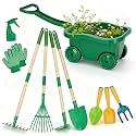 10pcs Kids Gardening Tools Set - Wheelbarrow Set for Kids3-8