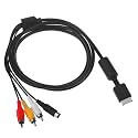 for 10pcs a lot S-Video Cable for PS2 RCA AV Cord for PS3