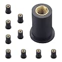 10Pcs M4 Well Nuts Fairing Fasteners Windshield Motorcycle Accessories Screws Universal for Motorcycle Canoe, Boat, Kayak (M4)