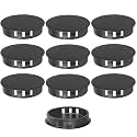 55mm Plastic Hole Plugs - Masendelk Snap-in End Caps - Black - 10pcs